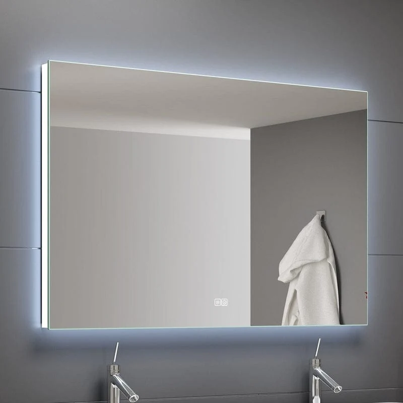 KRONENBACH Night Badspiegel 160 x 80 cm mit LED-Beleuchtung und Dimmfunktion
