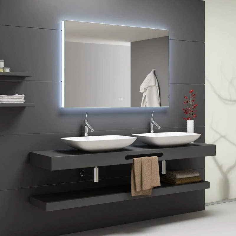 KRONENBACH Night Badspiegel 160 x 80 cm mit LED-Beleuchtung und Dimmfunktion