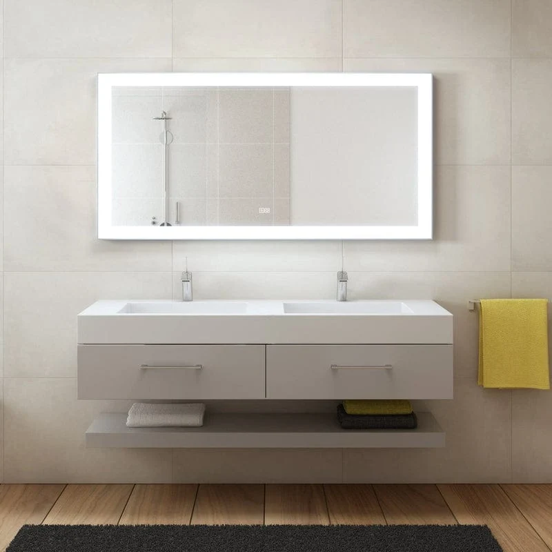 KRONENBACH Day Badspiegel 120 x 80 cm mit LED-Beleuchtung und Antibeschlag