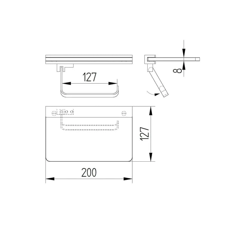 KRONENBACH Plana 2.0 Papierhalter mit Ablage