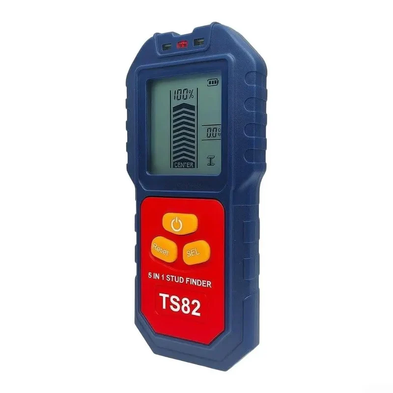 Heavy Duty Five In One Wall Scanner And Stud Finder With AC Wire And Metal Pin Detector Adjustable Sensitivity Lcd Screen Rock Solid For House Remodeling And Diy Jobs Built Like A Tank Works Like A Charm