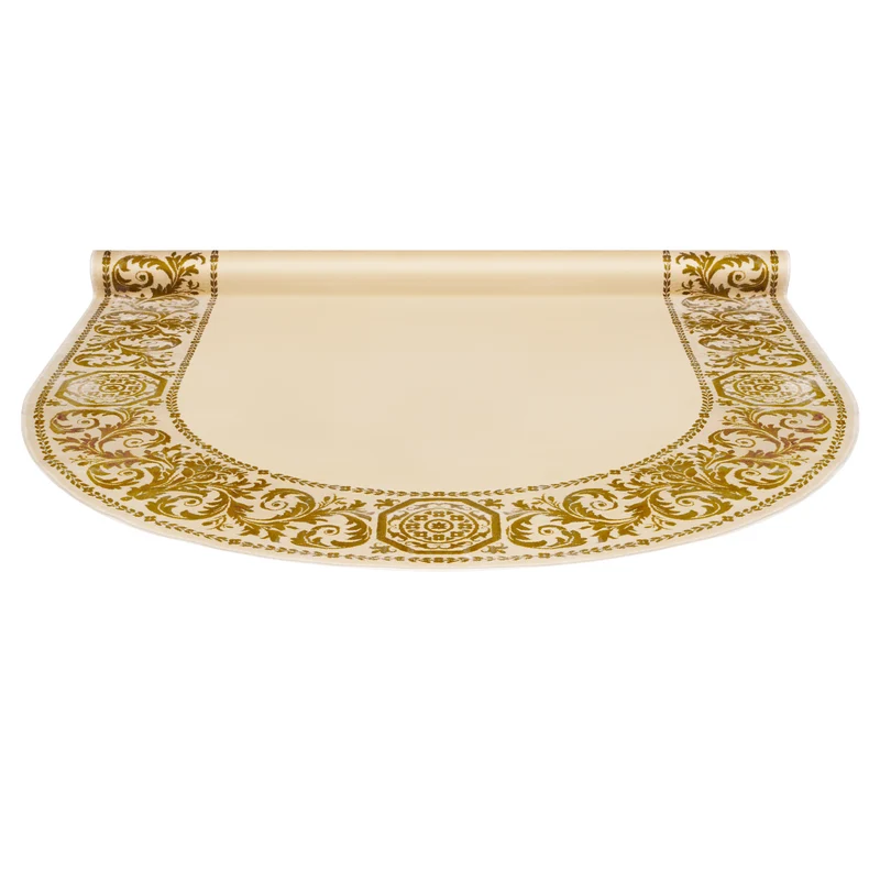 Teppich Oval Barock Beige