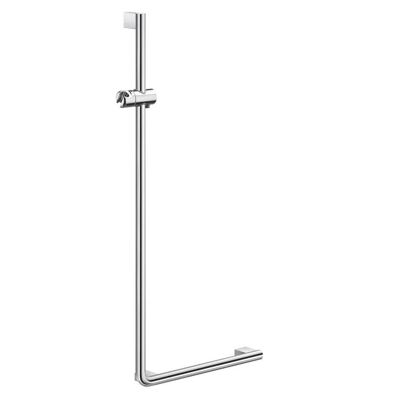 Smedbo LIVING Brausestange L-Form mit Haltegriff, links, 1230 x 530 mm, verchromt, Art.Nr. FK814