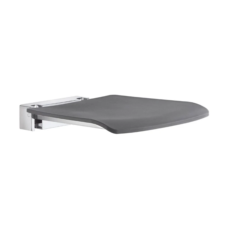 Smedbo LIVING Duschklappsitz, wandmontiert, klappbar, Sitz Weiß oder Anthrazit, Art.Nr. FK404 / FK414