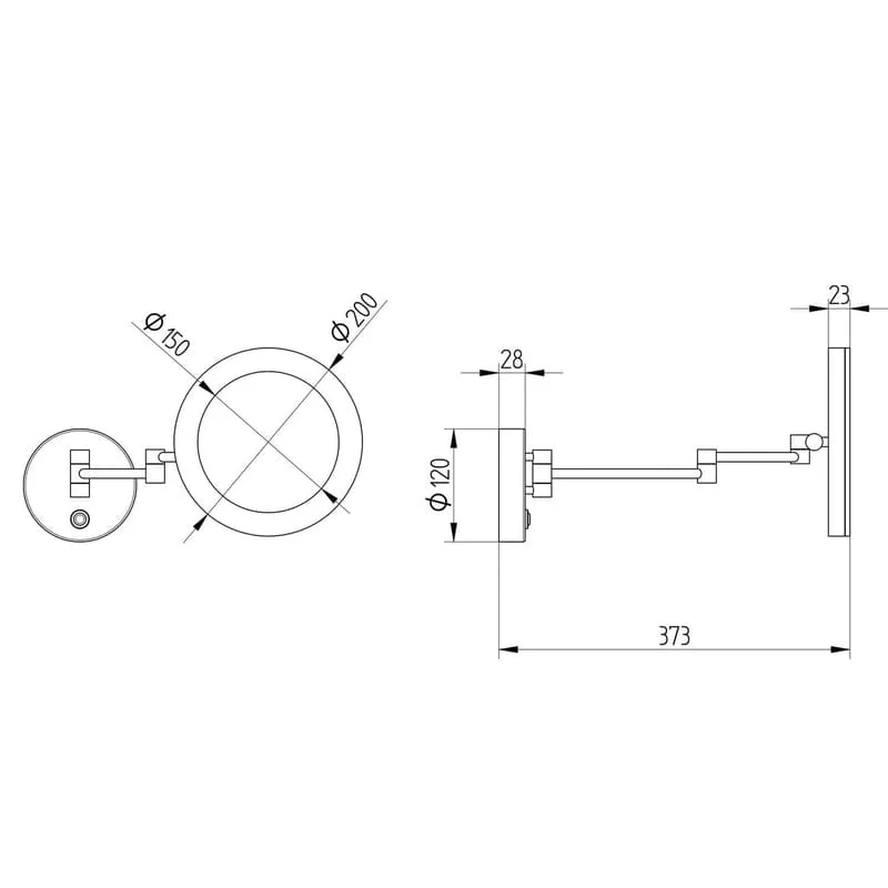 KRONENBACH LED Kosmetikspiegel 2.0 Wandmodell