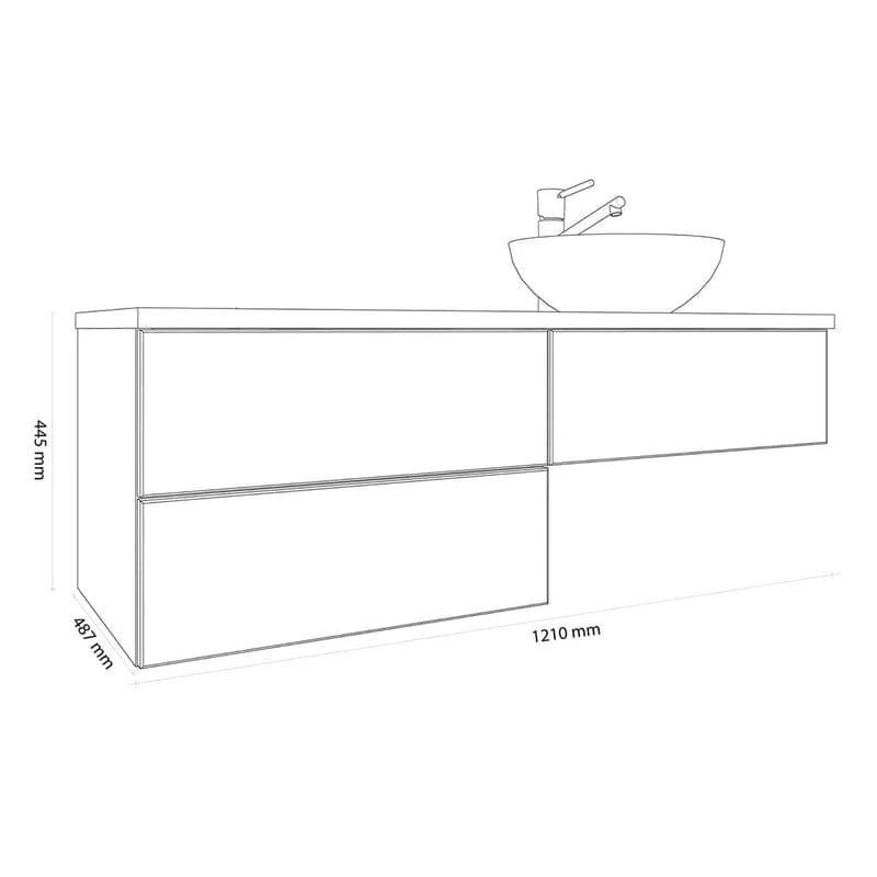 KRONENBACH Cube Waschtischkonsole und TIP-ON