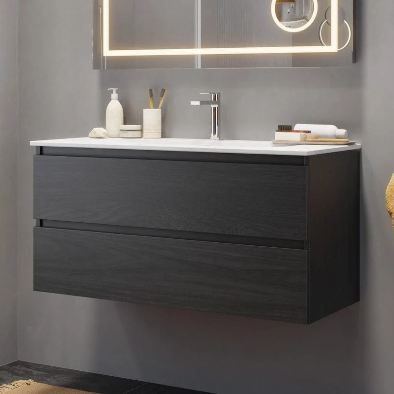 PIANURA Stella Waschtisch mit Unterschrank 121 cm, mit 2 Hahnlöchern