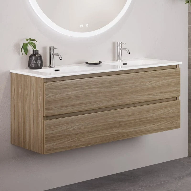 PIANURA Stella Doppelwaschtisch mit Unterschrank 122 cm
