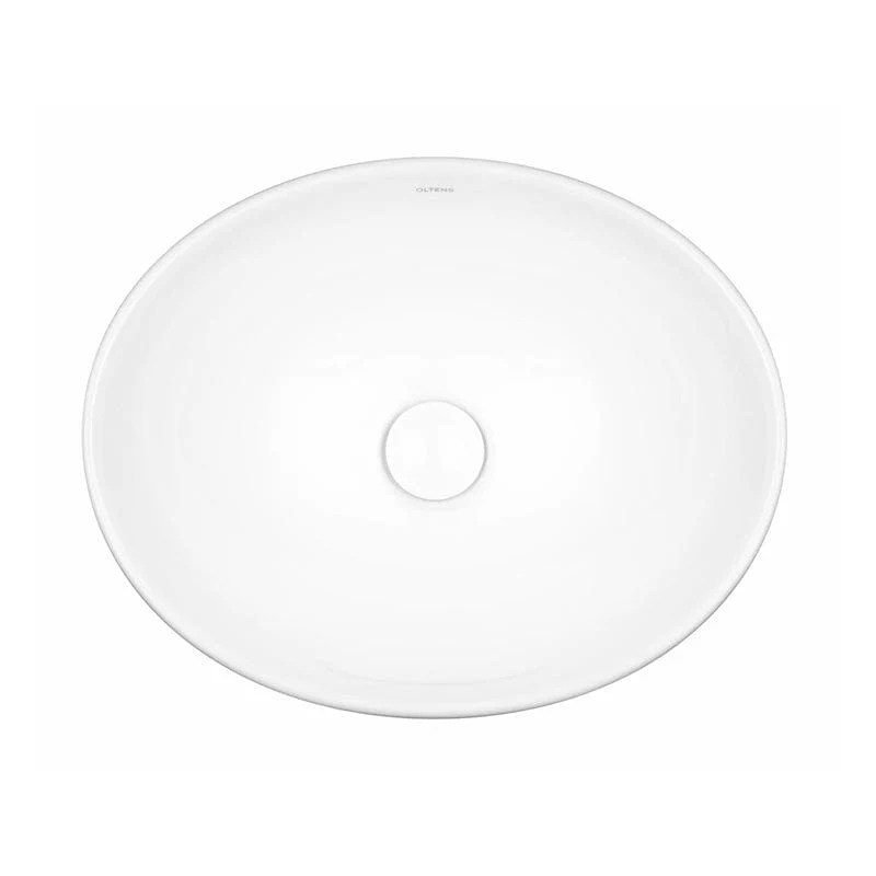 OLTENS Etne Aufsatzwaschbecken oval 40 x 33 cm