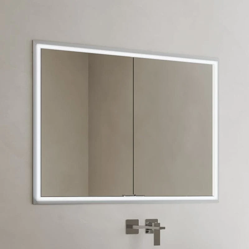 KRONENBACH Cube 2.0 Spiegelschrank 100 cm, Unterputz, 2-türig