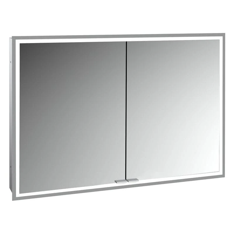 KRONENBACH Cube 2.0 Spiegelschrank 100 cm, Unterputz, 2-türig