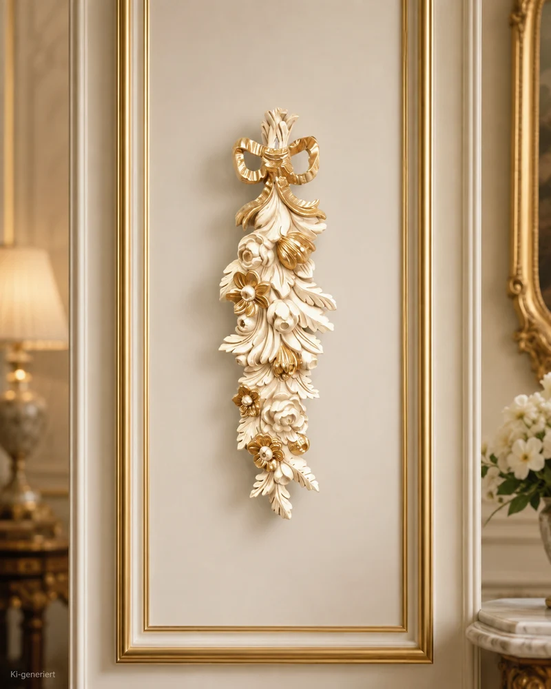 Wanddeko 1503 Ivory/Gold