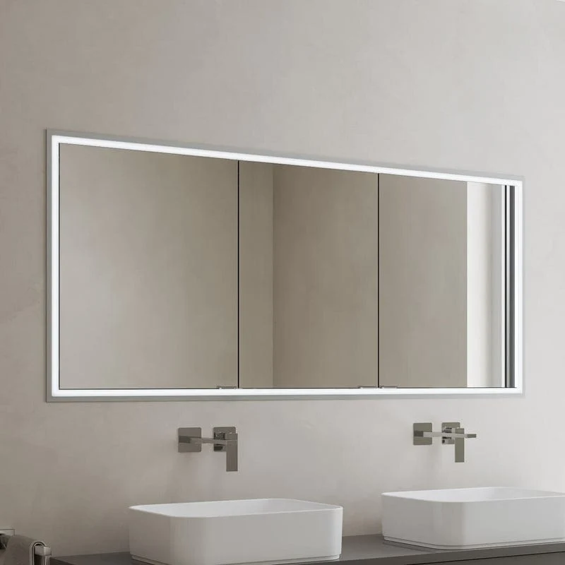 KRONENBACH Cube 2.0 Spiegelschrank 140 cm, Unterputz, 3-türig