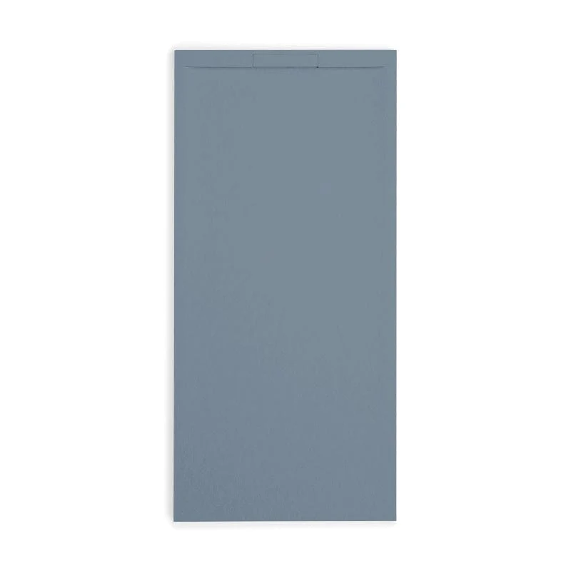 Mineralguss-Duschwanne extra flach COVER, Schieferoptik, ANTHRAZIT