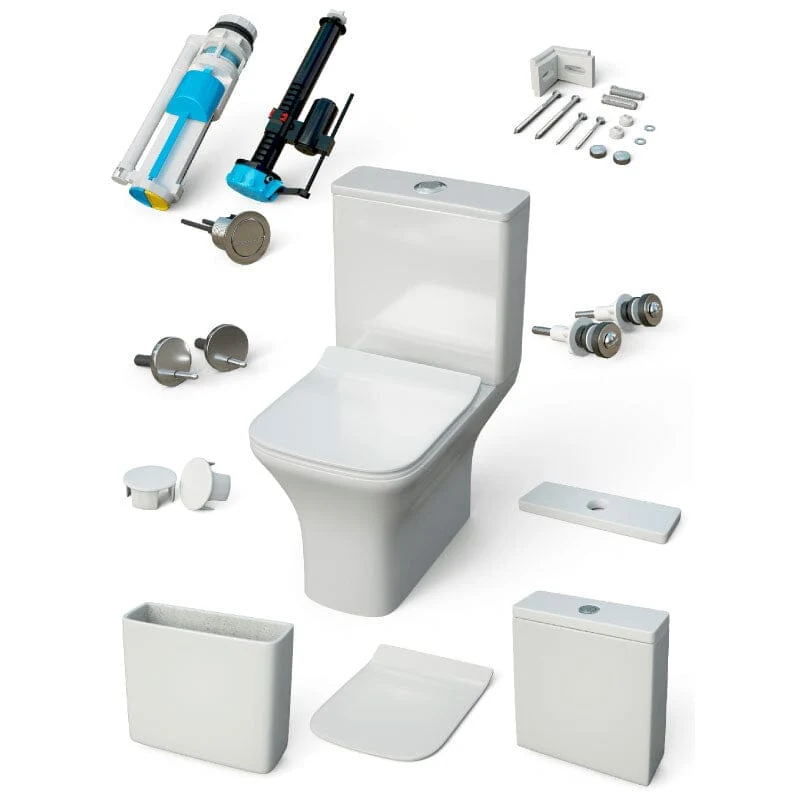 AQUORE Modernes Stand-WC Set, PALERMO
