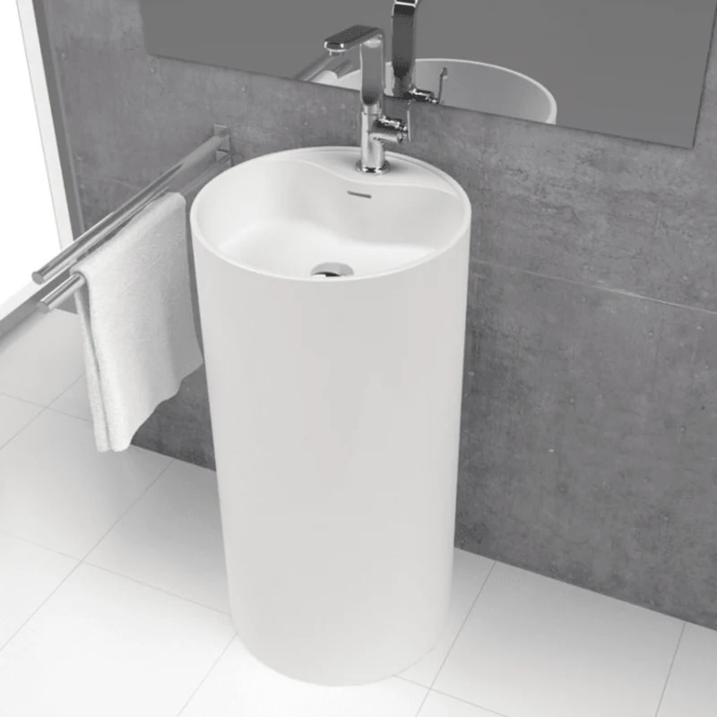 Waschbecken mit Säule im Design VISTABELLA