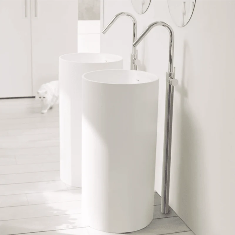 Waschbecken mit Säule im Design VISTABELLA