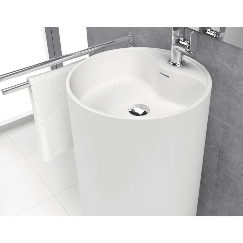 Waschbecken mit Säule im Design VISTABELLA