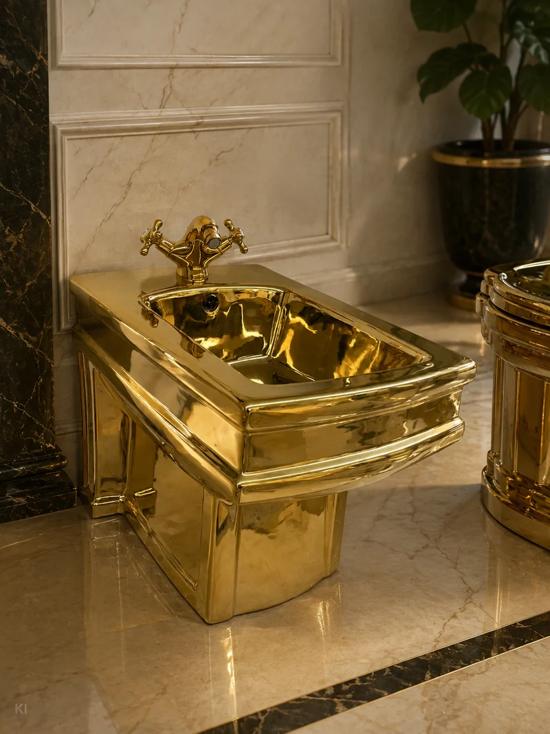 Bidet Vergoldet