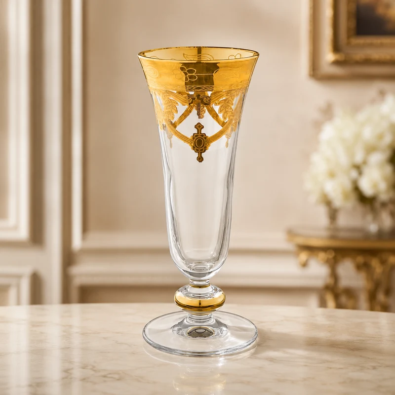 Exklusive Torcello Floral Sekt /Prosecco- Gläser
