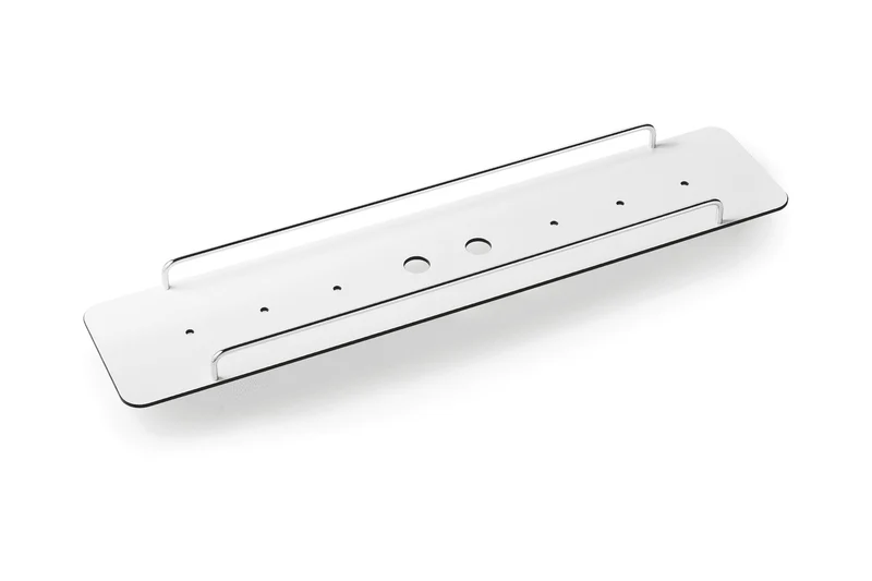 Giese Flatbord Ablage, Länge 850 mm, Massivmessing, Chrom oder Schwarz matt, Art.Nr. 36002