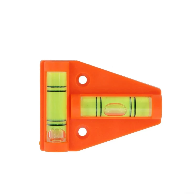 Zero Hassle T Shaped Two Way Bubble Level With Darn Bright Fluorescent Vial For Quick Camp Rig Setup And Secure Motorhome Camper Wall Mount Leveling In Dim Nightlight Conditions