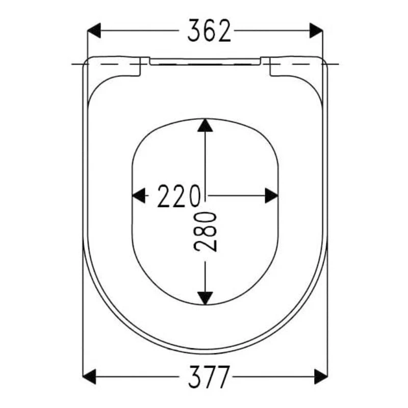STUROTEC 2060 WC-Sitz mit Absenkautomatik, für Villeroy & Boch Architectura, Subway, Avento