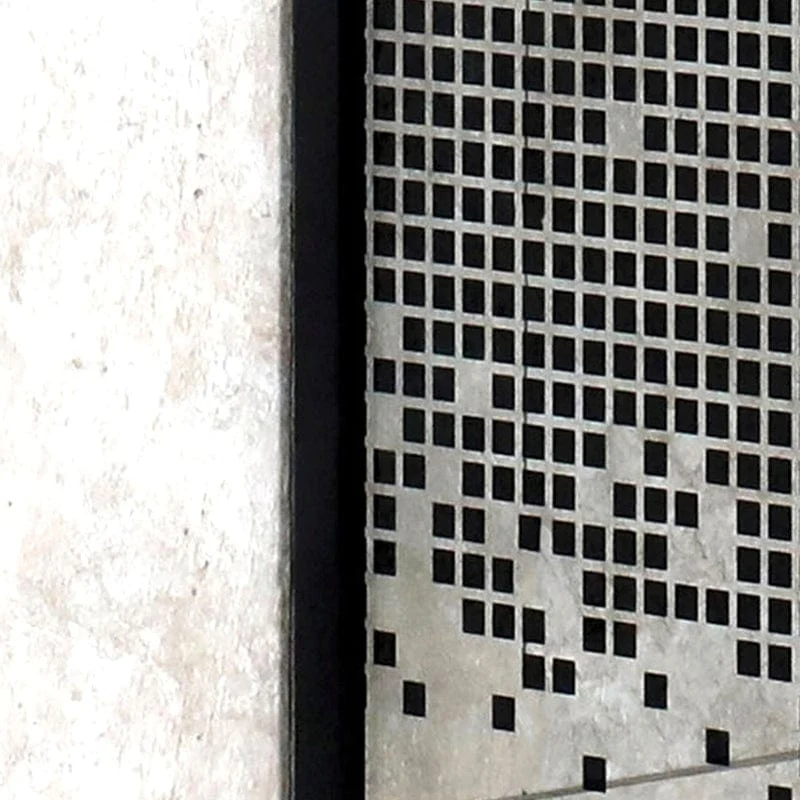 KERRA PIXEL SQ BL Duschwand + Duschwanne