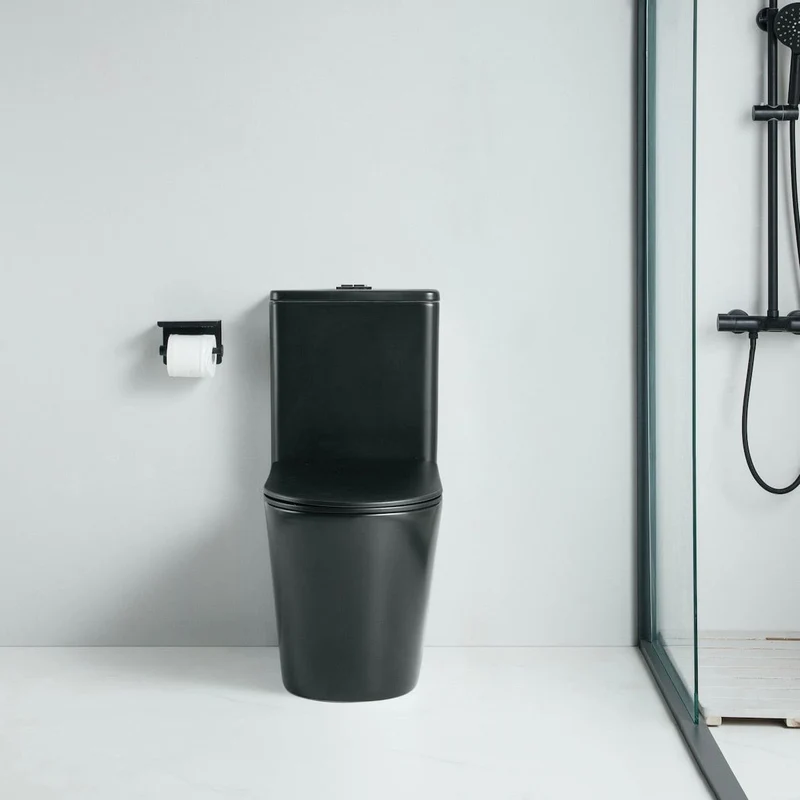 Modernes Keramik Stand-WC CIPOLI schwarz