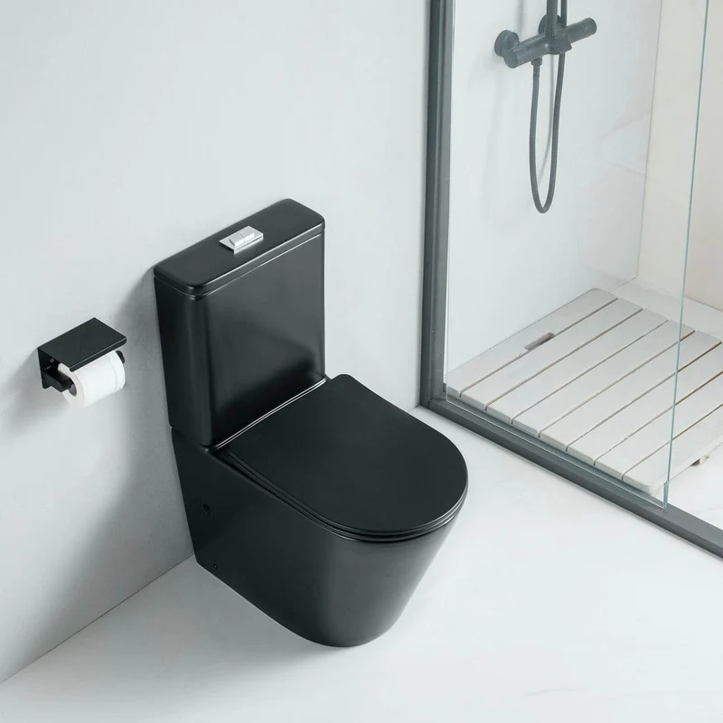 Modernes Keramik Stand-WC CIPOLI schwarz