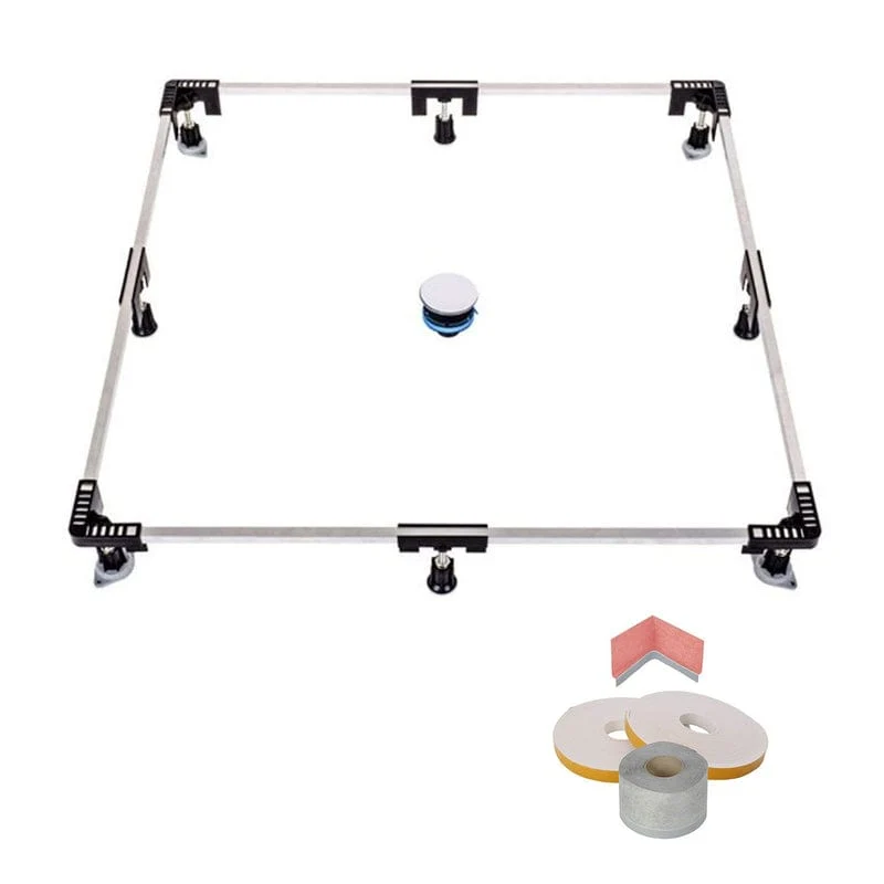 STUROTEC Duschwannen Montage-Paket Universal-Rahmen 1200
