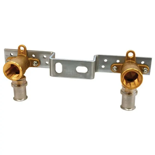 Wavin Tigris M5 Wandhalterung doppelt 16 mm Press x 1/2" Innengewinde, 153 mm