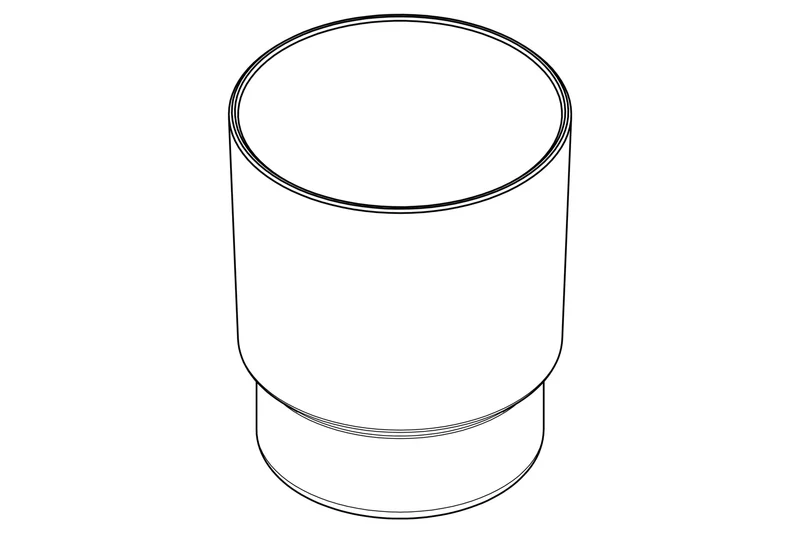 Giese Ersatzglas satiniert für WC-Bürstengarnitur, konisch, Art.Nr. 81275