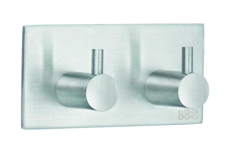 Selbstklebender Design-Doppelhaken eckig, Art.Nr. 1106