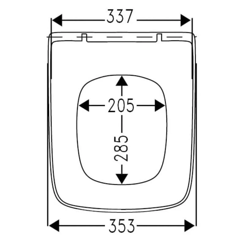 STUROTEC 2080 WC-Sitz mit Absenkautomatik, für Roca the Gap Square