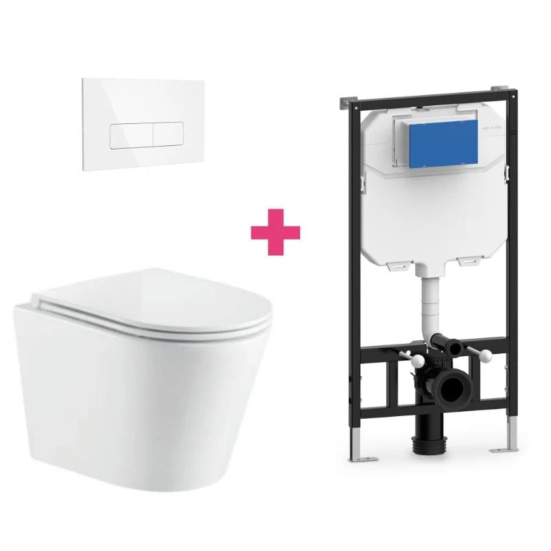 Wand-WC TURIN Komplett-Set, weiß