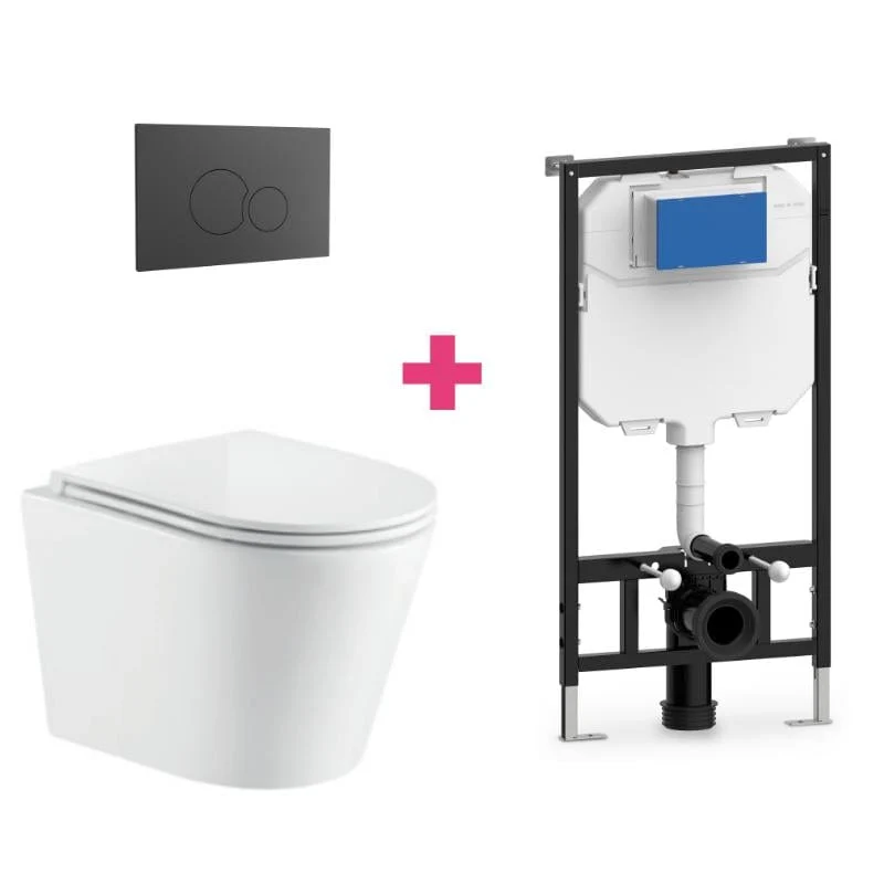 Wand-WC TURIN Komplett-Set, weiß