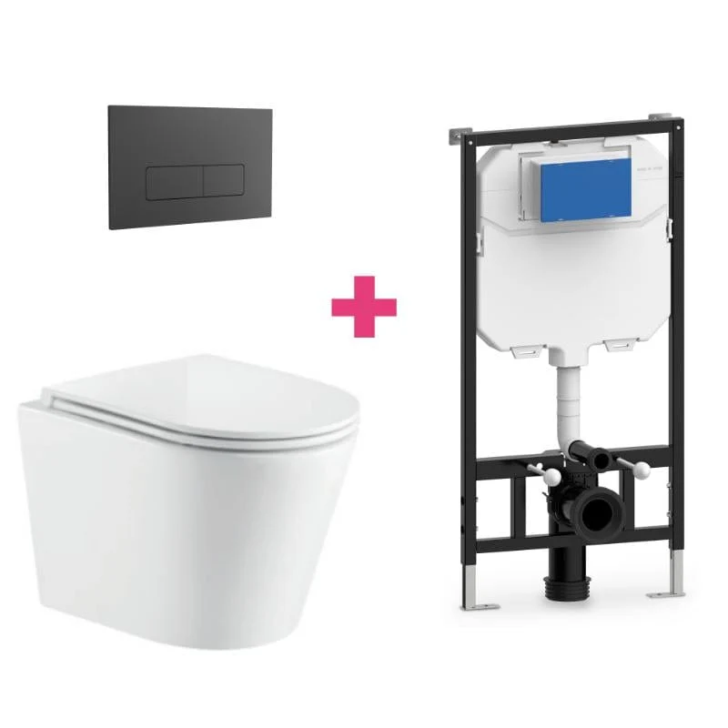 Wand-WC TURIN Komplett-Set, weiß
