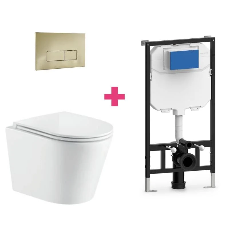 Wand-WC TURIN Komplett-Set, weiß