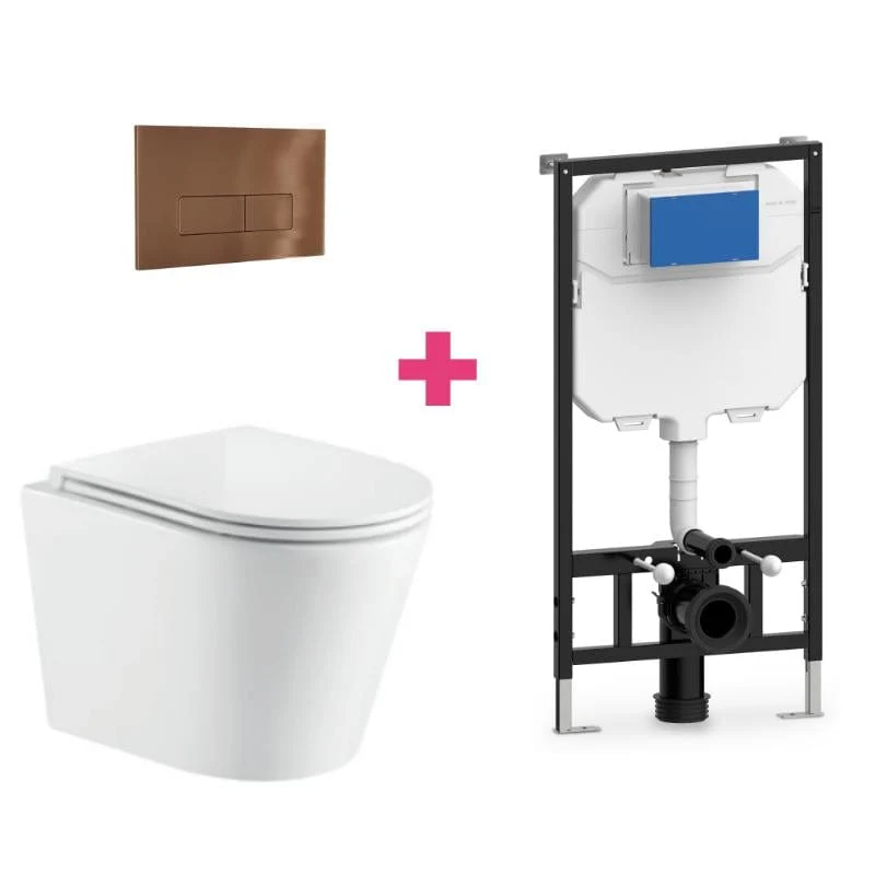 Wand-WC TURIN Komplett-Set, weiß