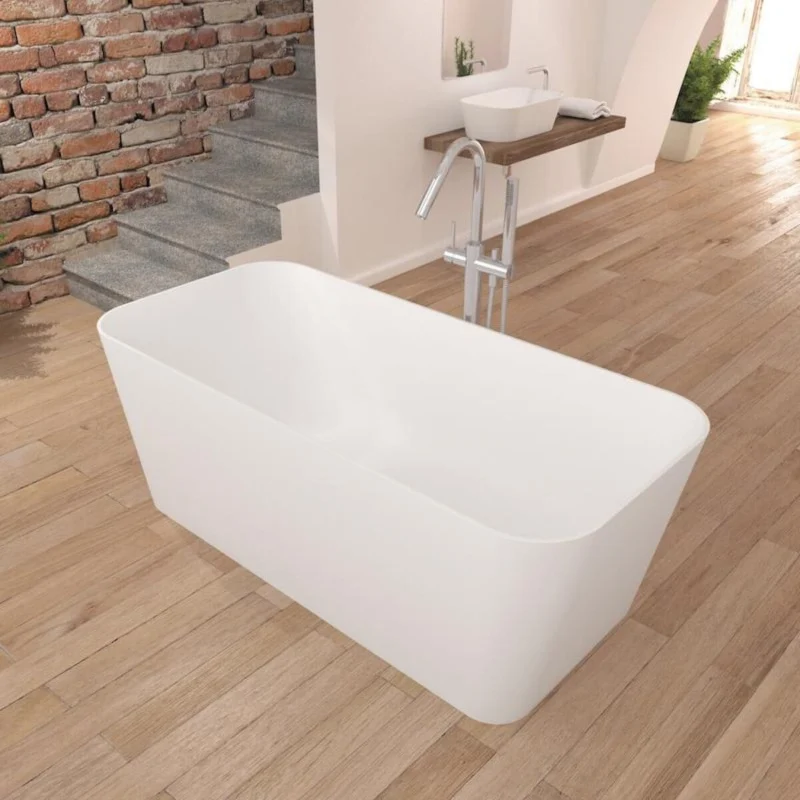 Freistehende Badewanne RUST im Rechteckigen Design