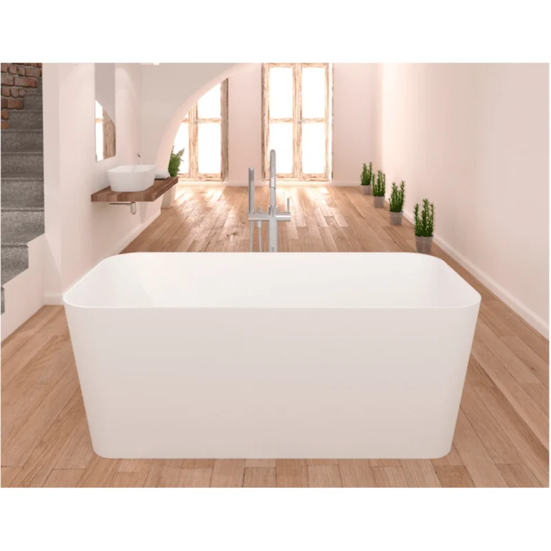 Freistehende Badewanne RUST im Rechteckigen Design