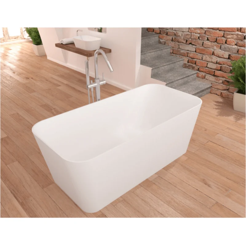 Freistehende Badewanne RUST im Rechteckigen Design