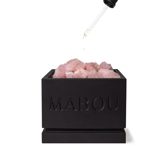 Raumduftbox mit Rosenquarz Wild Grace | von Mabou| Serie Boxes of Alemee