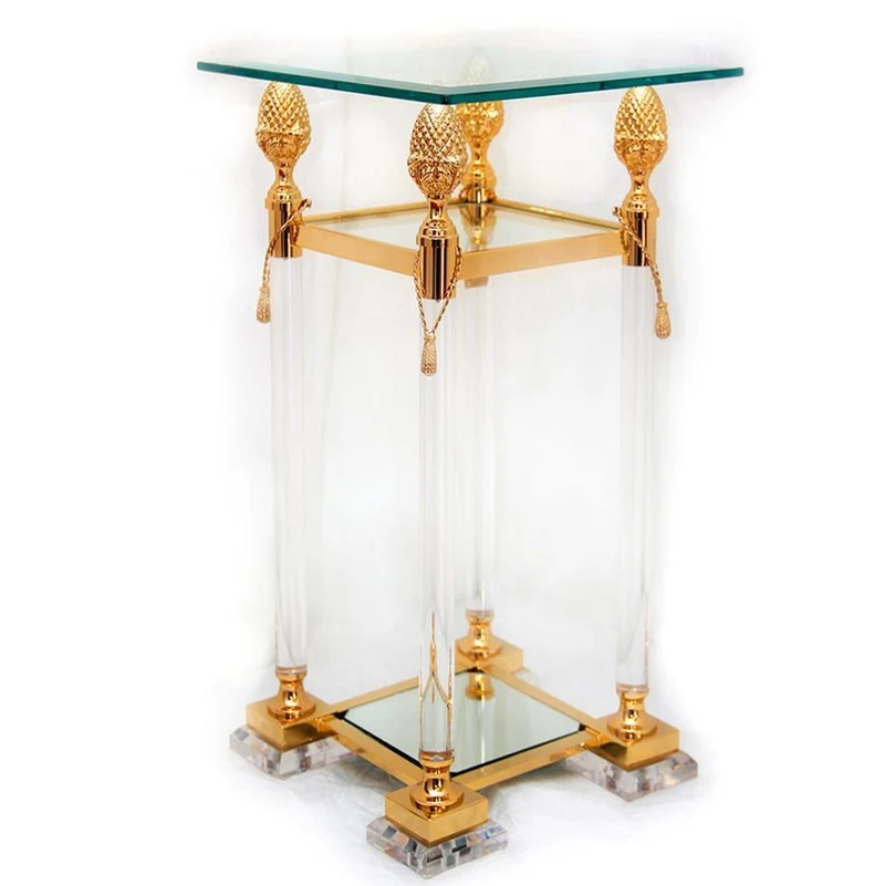 Acrylsäule 80cm Gold
