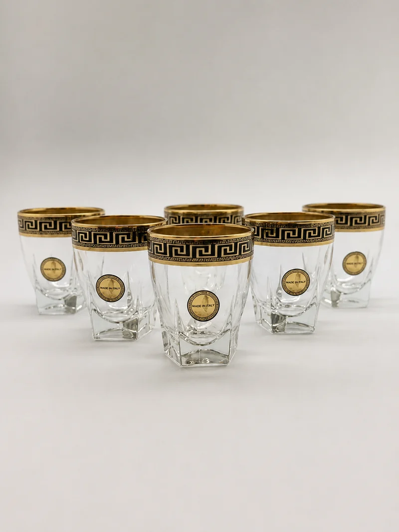 Exklusive Mäander Whisky-Gläser