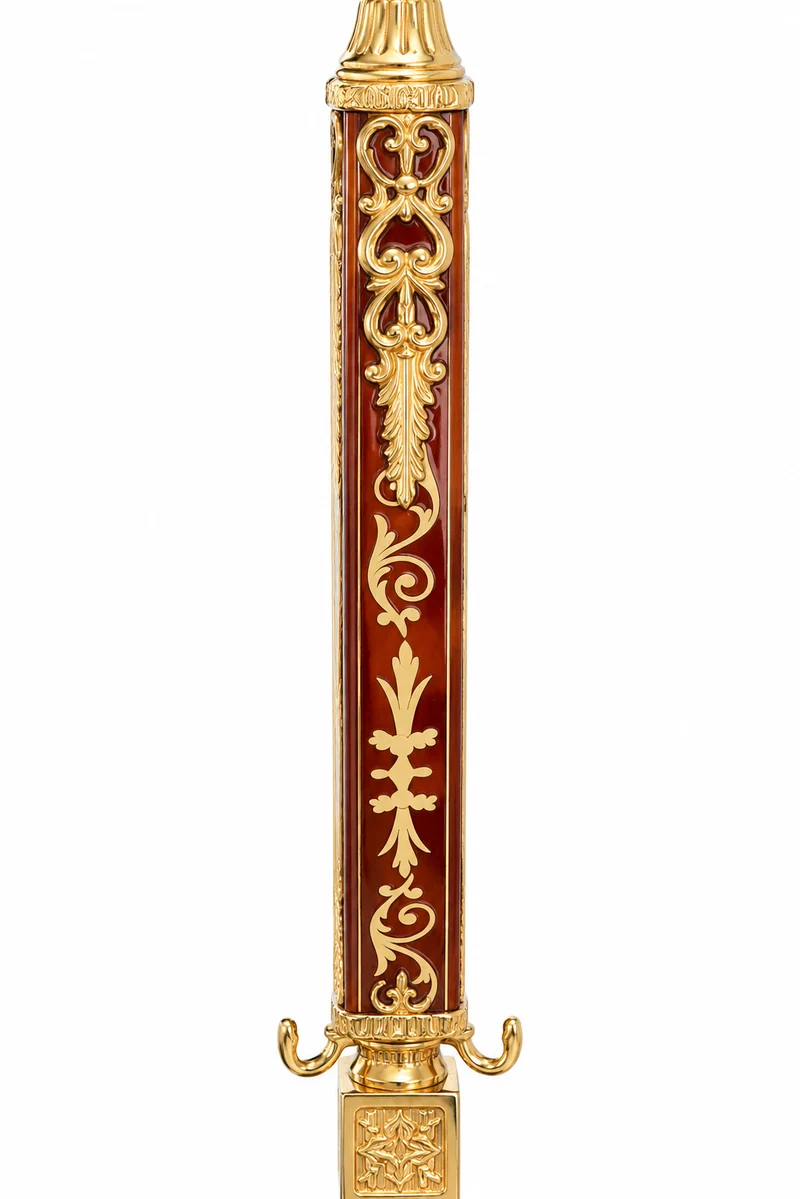 Kleiderständer Intarsien-Gold 701
