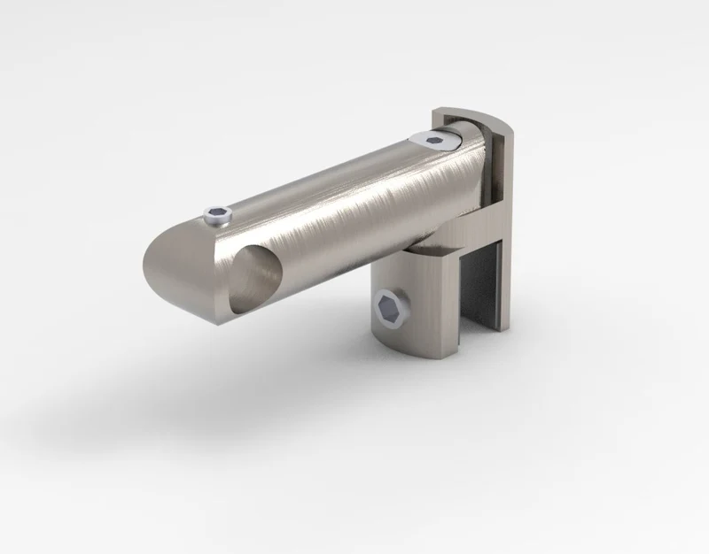 T-Verbinder, rund Ø 12 mm, 90°, für Glas-Stabilisierungsstangen, nur Anschlagtüren, 3 Oberflächen, Art.Nr. S12T