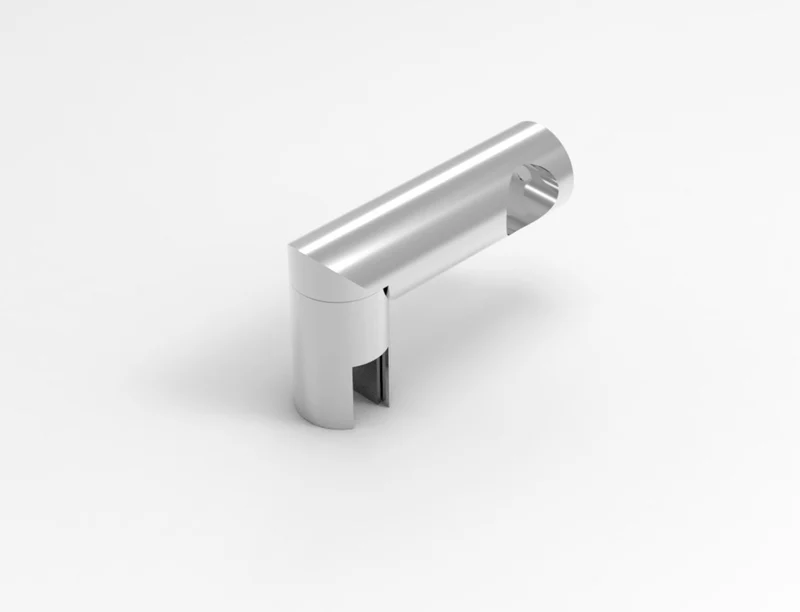 T-Verbinder, Edelstahl Ø 19 mm, 90°, für Glas-Glas-Glas-Konstruktionen, Art.Nr. SE19T