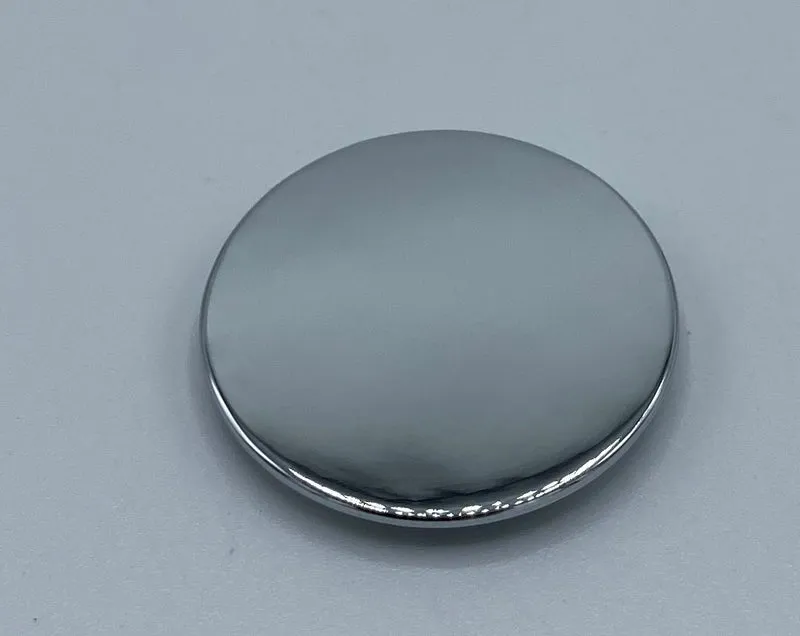 Lugano Schraubenabdeckung Glasseite, rund, Massivmessing, Art.Nr. LUGRC